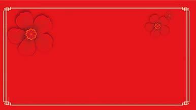 新年喜庆红色狗年花瓣吉祥金色素材模板视频的预览图